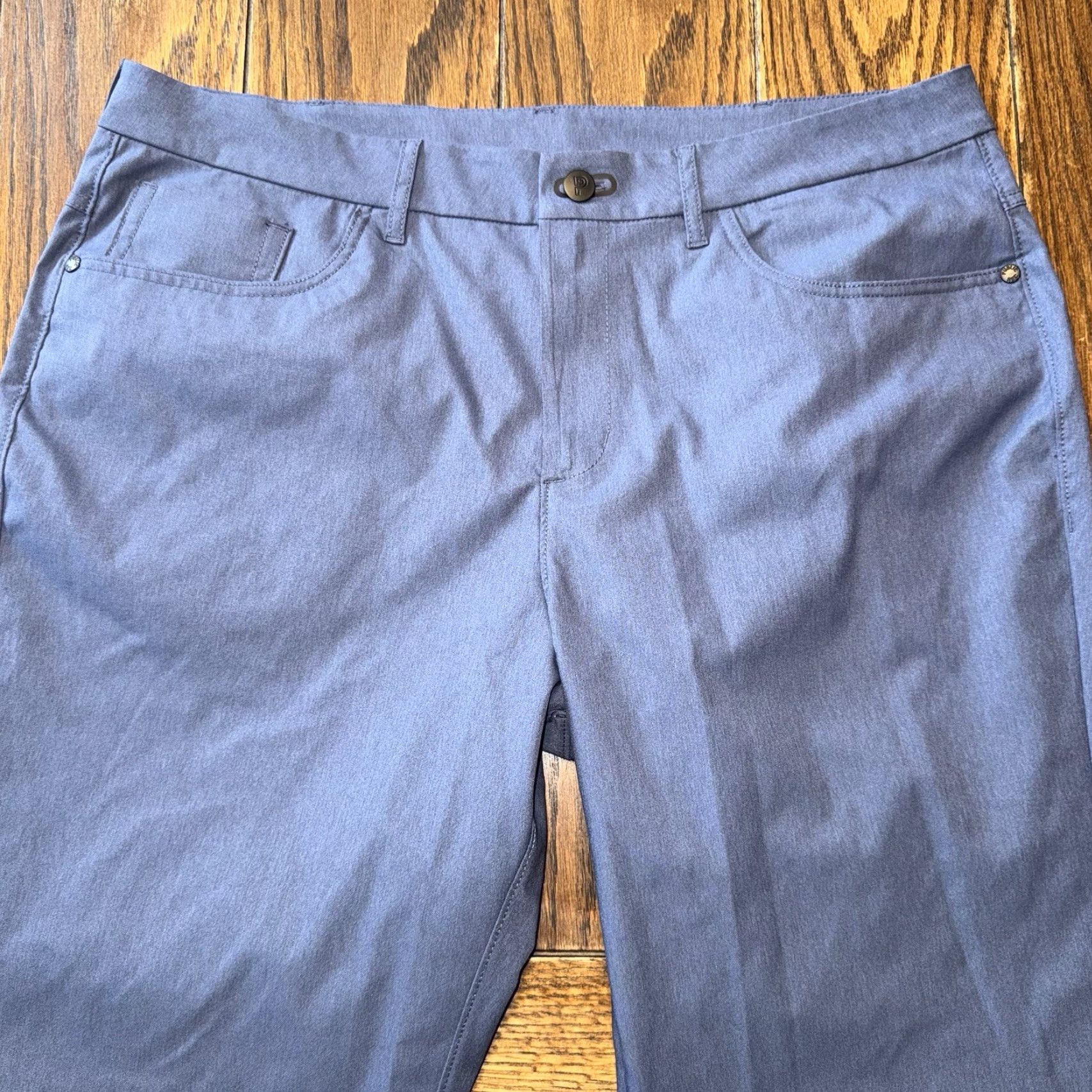 Vintage Public Rec Workday Chino Pants Mens 36x30 Slim Straight Blue Stretch Size US 36 / EU 52 - 3 Thumbnail