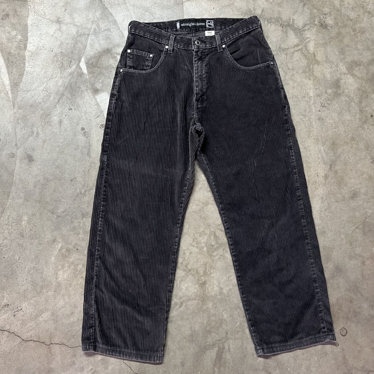 Levi's × Levi's Vintage Clothing × Vintage Vintage 90’s Levi’s Silver-Tab Grey BAGGY Corduroy Pants Size US 33 - 5 Thumbnail