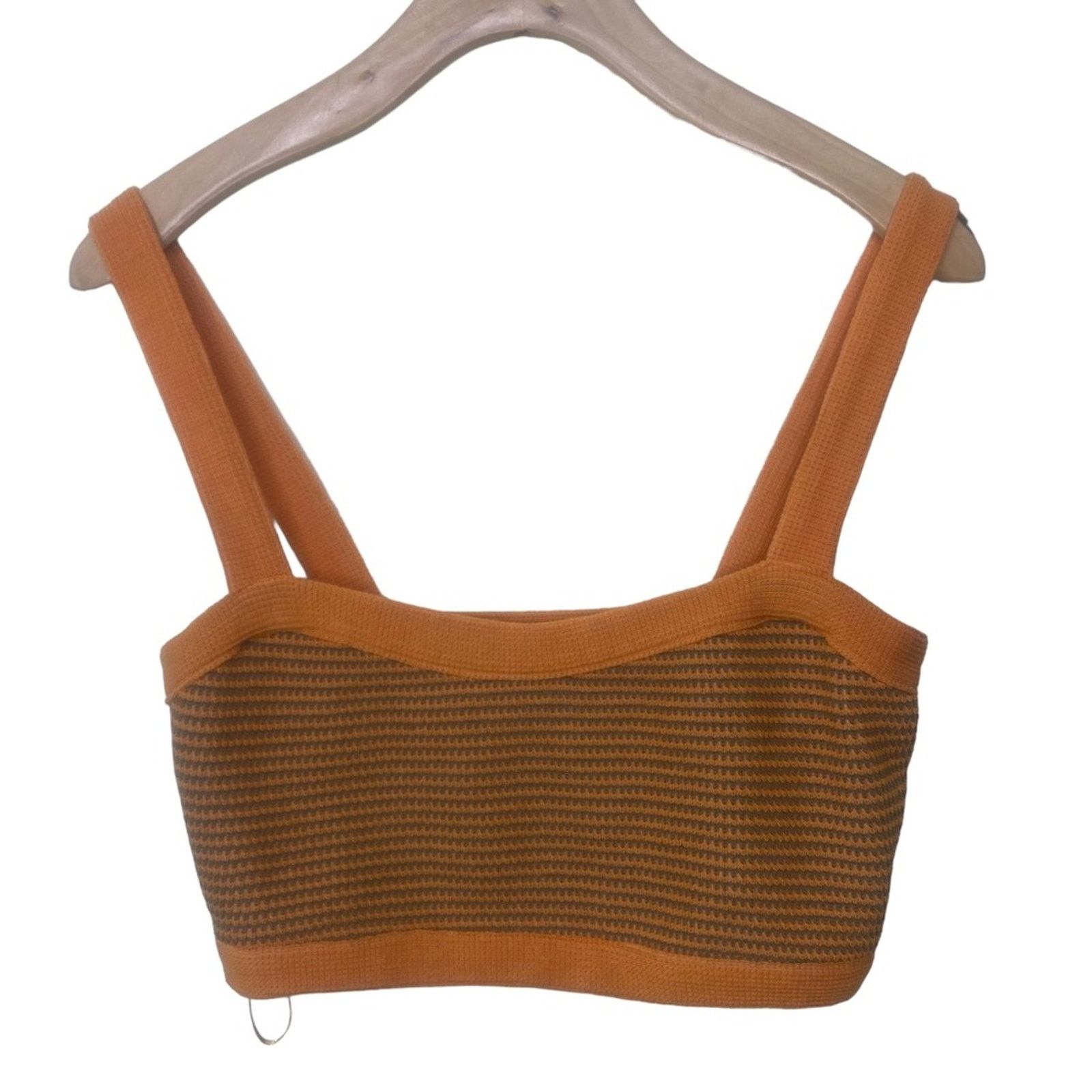 Zara ZARA Striped Crop Top & High Waist Pull on Pants Set SMall Size 26" / US 2 / IT 38 - 7 Thumbnail