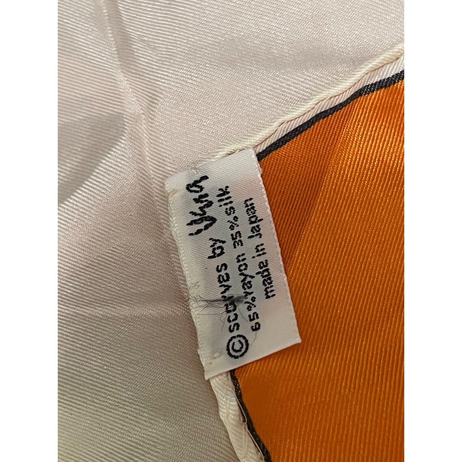 Other Vintage Vera Neumann Scarf - Ladybug Sign - Orange, Yellow, Size ONE SIZE - 6 Thumbnail