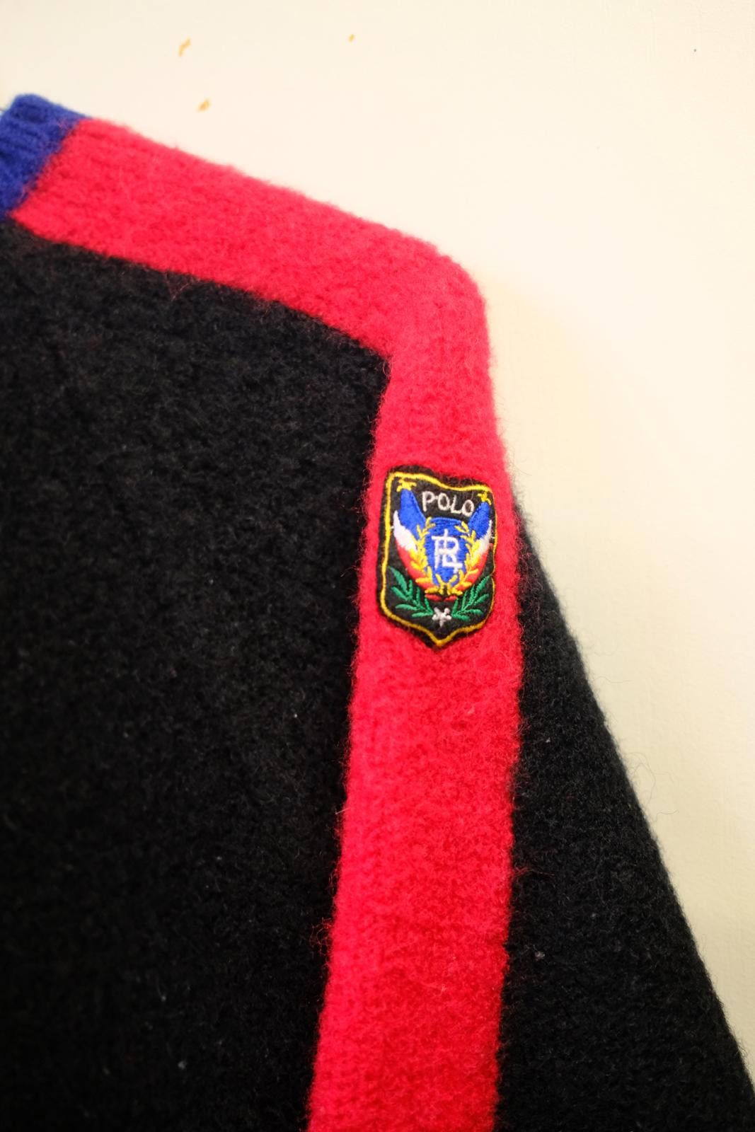 Polo Ralph Lauren 90's Polo Ralph Lauren Crest Logo Shoulder Sweater Size M / US 6-8 / IT 42-44 - 6 Thumbnail