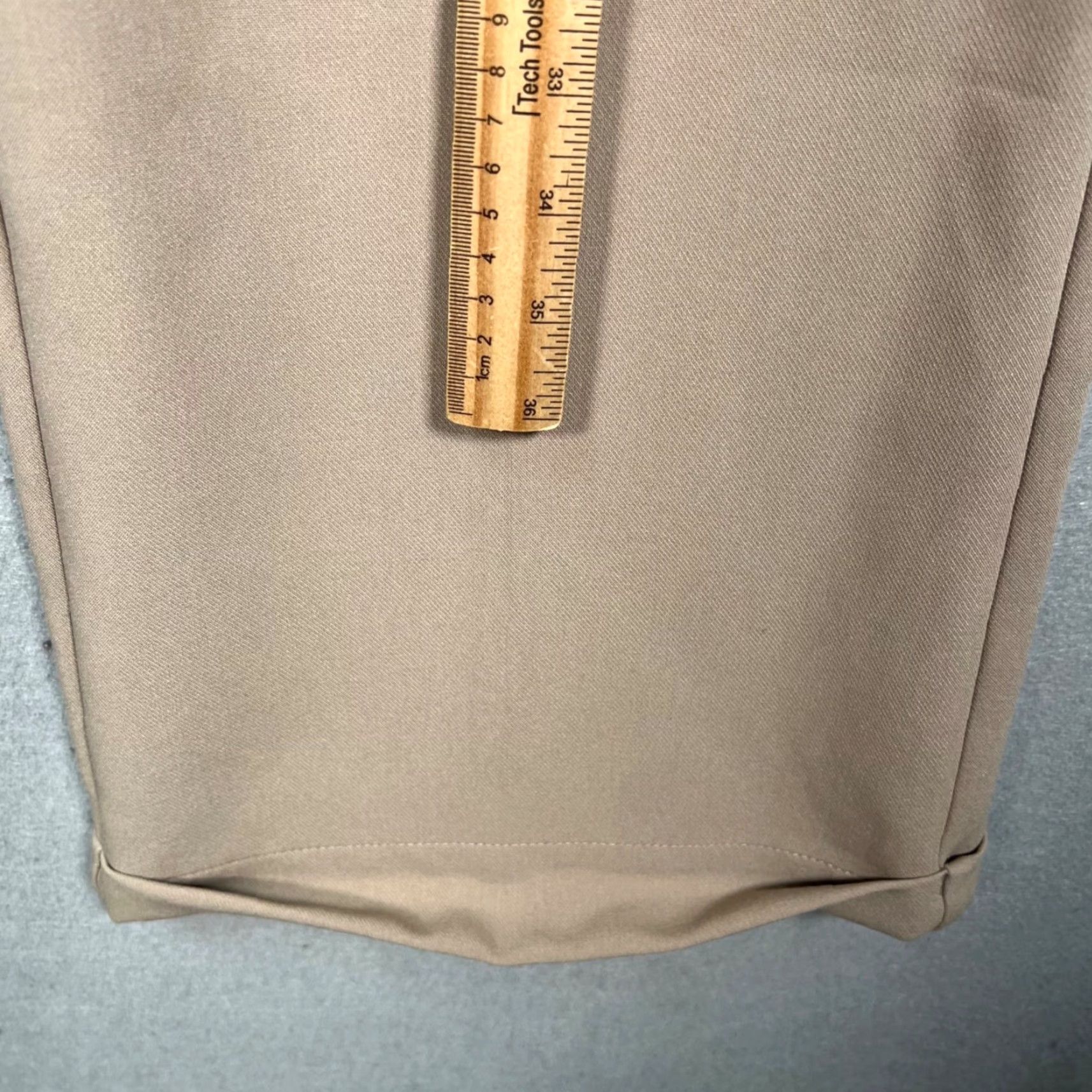 Abercrombie & Fitch Abercrombie & Fitch Womens XL Beige Pleated Wide-Leg Dress Pants New! Size 40" / US 18 - 6 Thumbnail