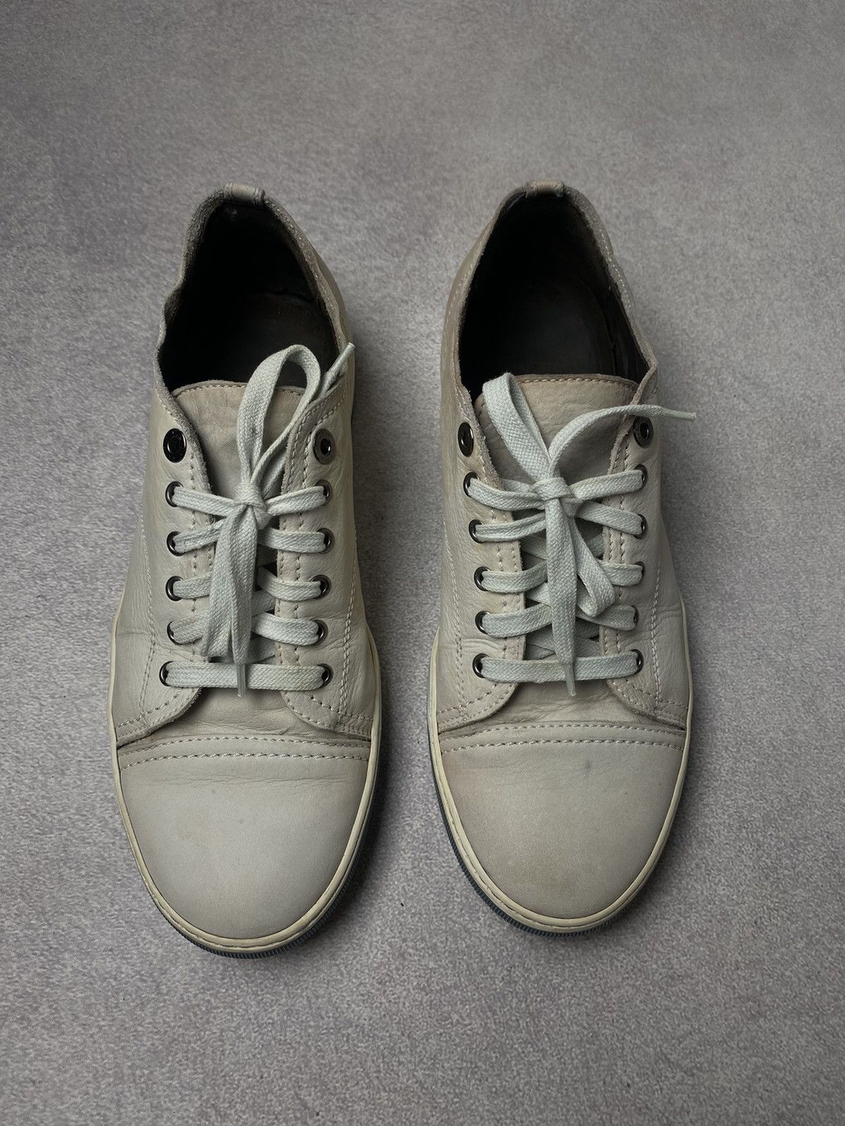Lanvin Vintage Lanvin Distressed Cap Toe Leather sneakers Size US 8 / EU 41 - 2 Thumbnail
