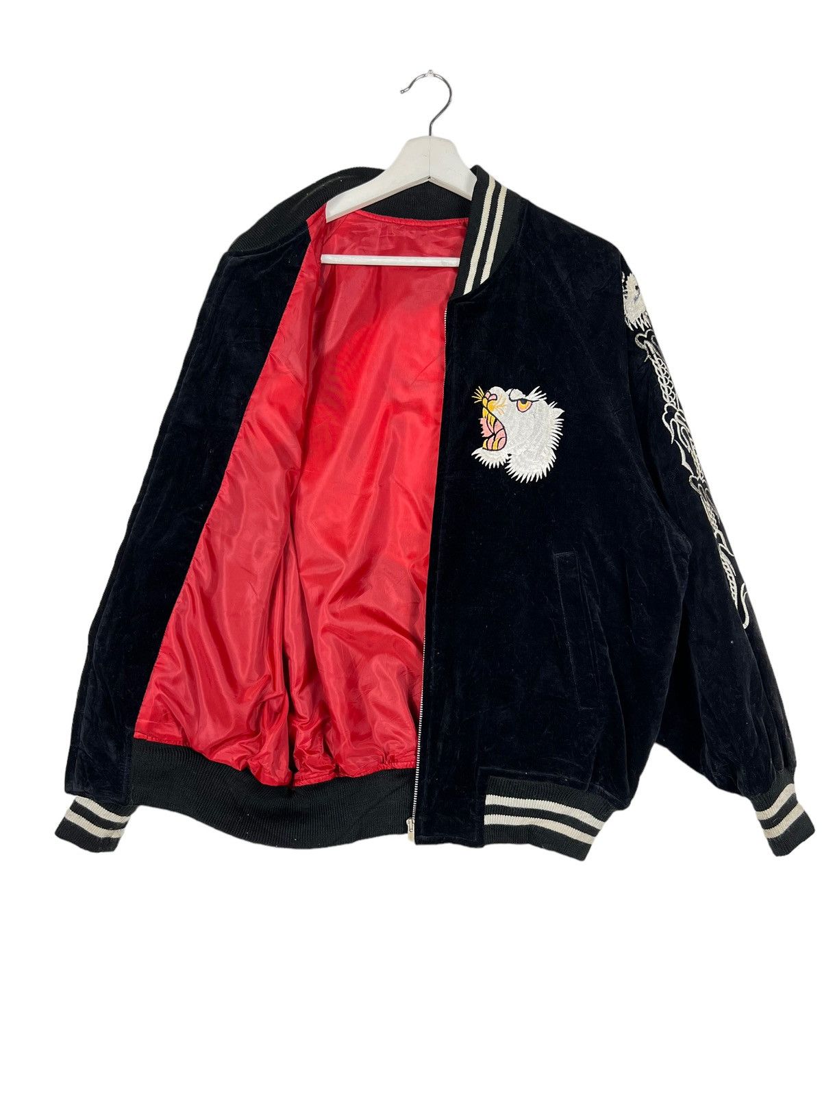 Japanese Brand 🔥 VINTAGE 60s SUKAJAN DRAGON EMBROIDERY VELVET Size US M / EU 48-50 / 2 - 9 Thumbnail