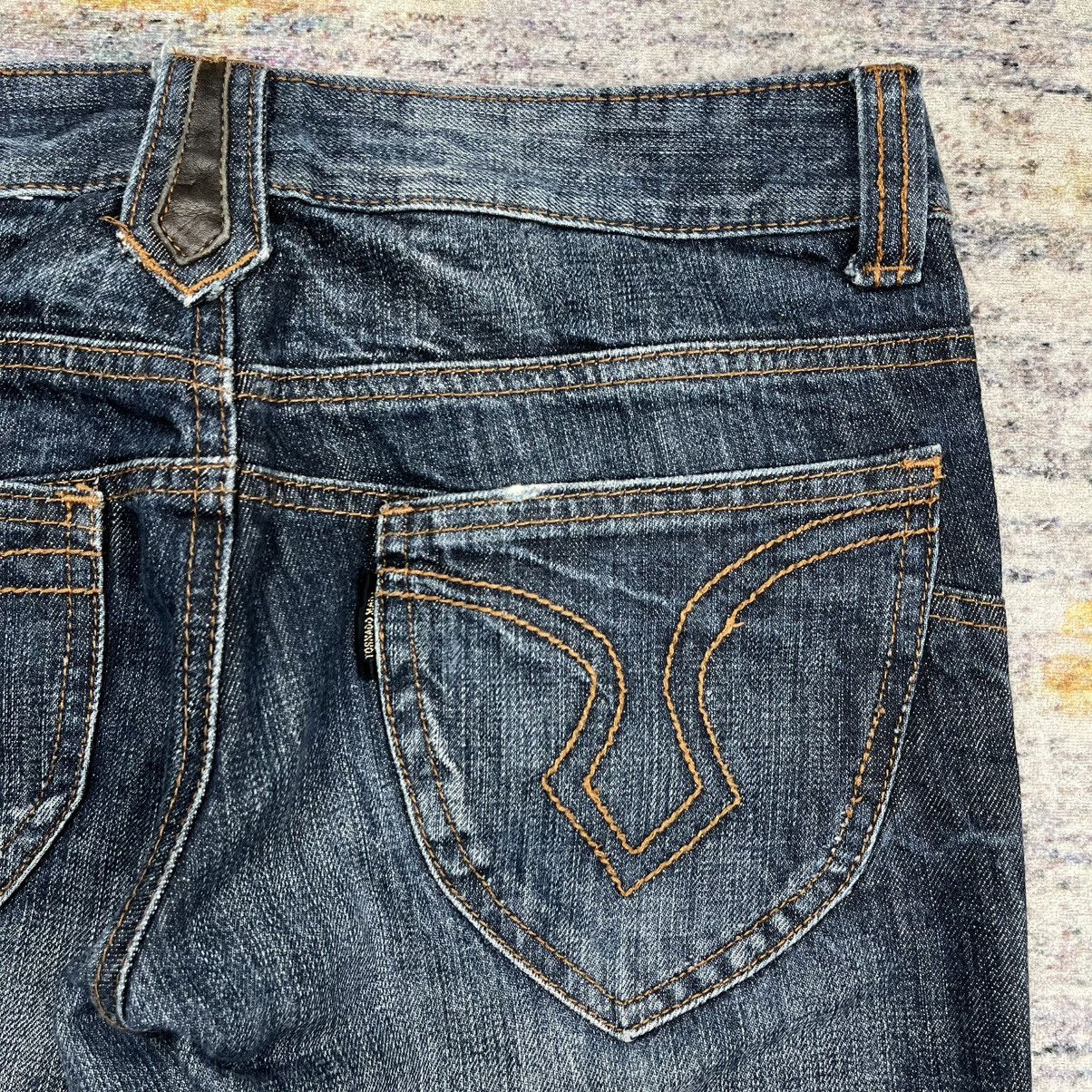 Tornado Mart Tornado Mart western leather accented lace up flared jeans Size US 30 / EU 46 - 9 Thumbnail
