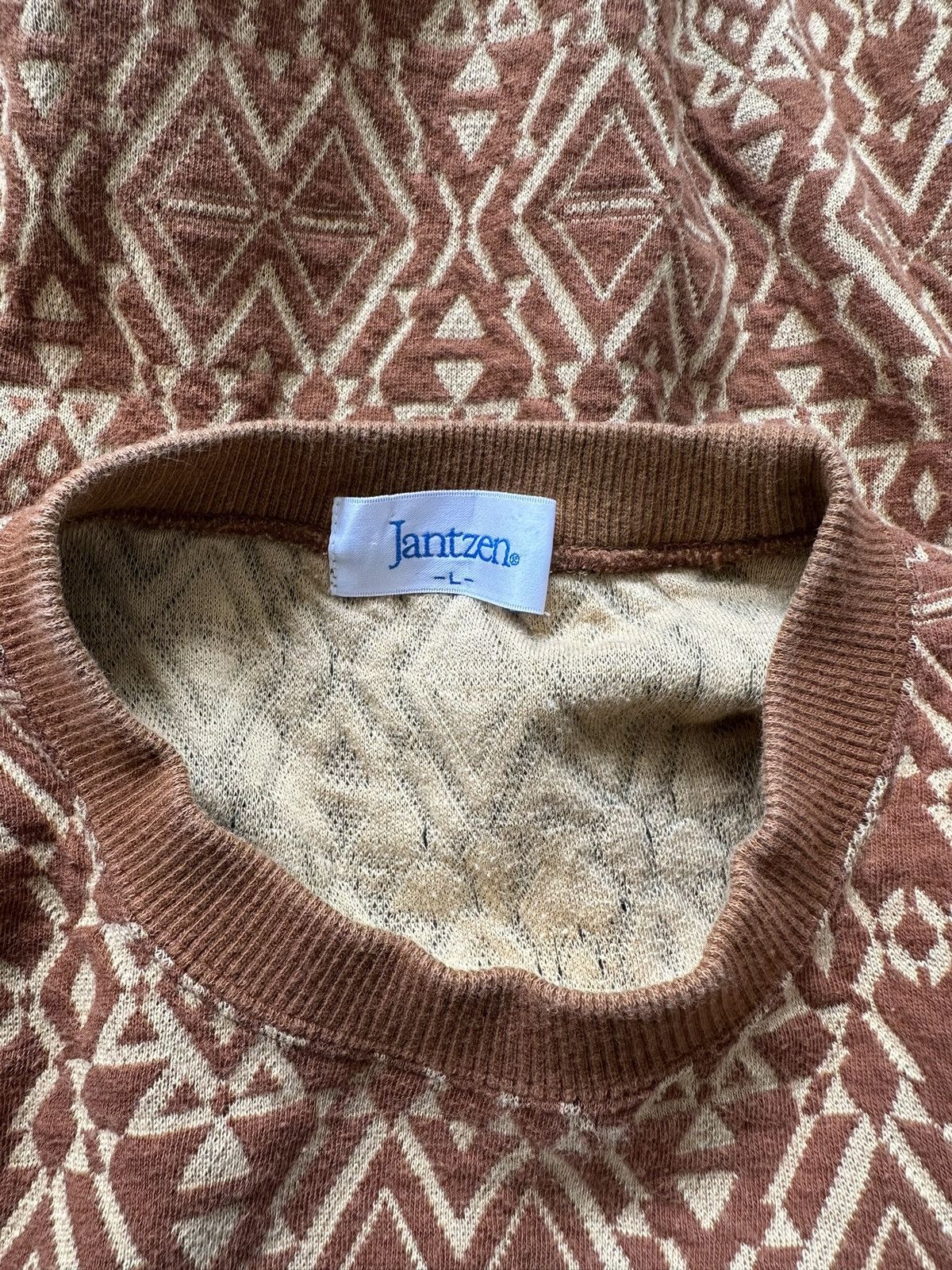 Vintage 90's Jantzen Japan abstract sweatshirt Size US M / EU 48-50 / 2 - 6 Thumbnail