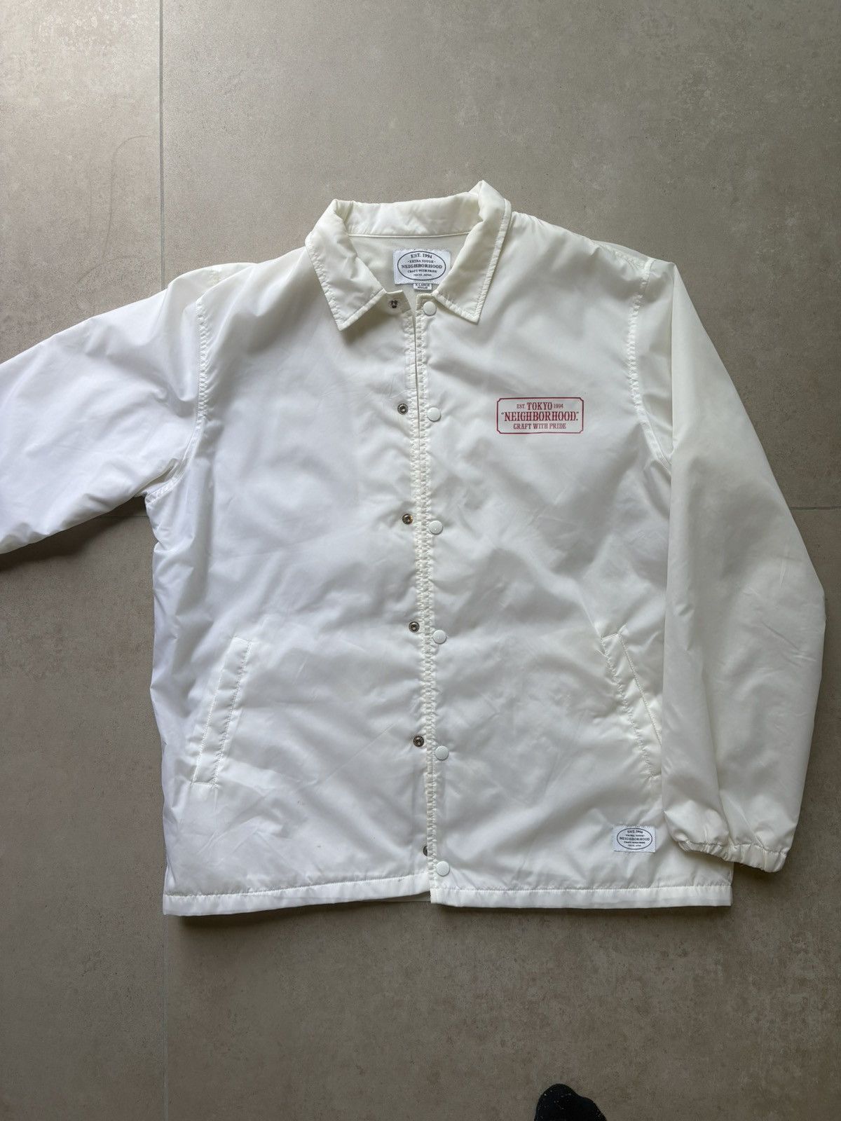 Neighborhood Neighborhood white windbreaker jacket Size US XL / EU 56 / 4 - 1 Thumbnail