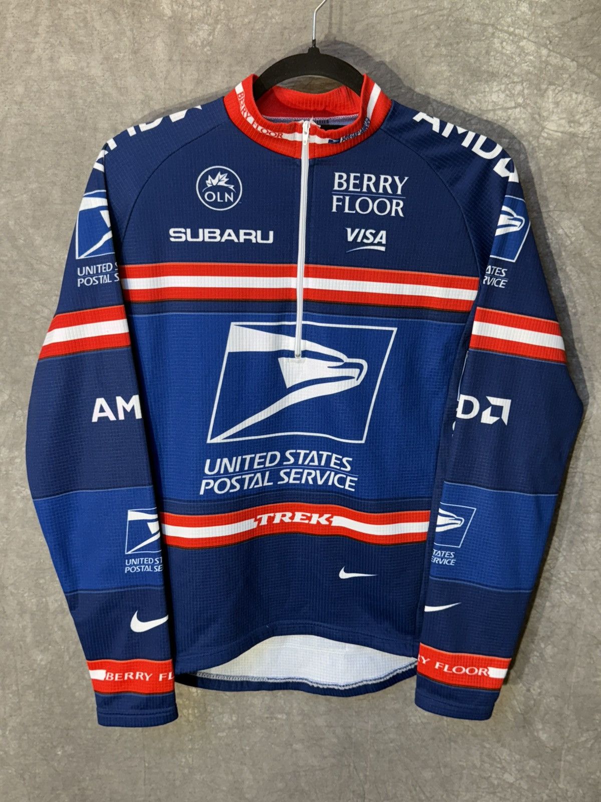 Nike × Vintage Nike USPS Tour de France Lance Armstrong Team Cycling Jersey Size US S / EU 44-46 / 1 - 1 Thumbnail