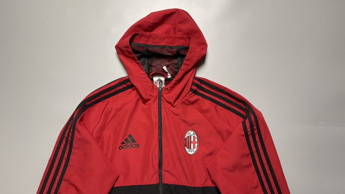 Adidas × Vintage AC MILAN ADIDAS 2017/2018 FOOTBALL SOCCER ANTHEM TRACK TOP Size US M / EU 48-50 / 2 - 2 Thumbnail