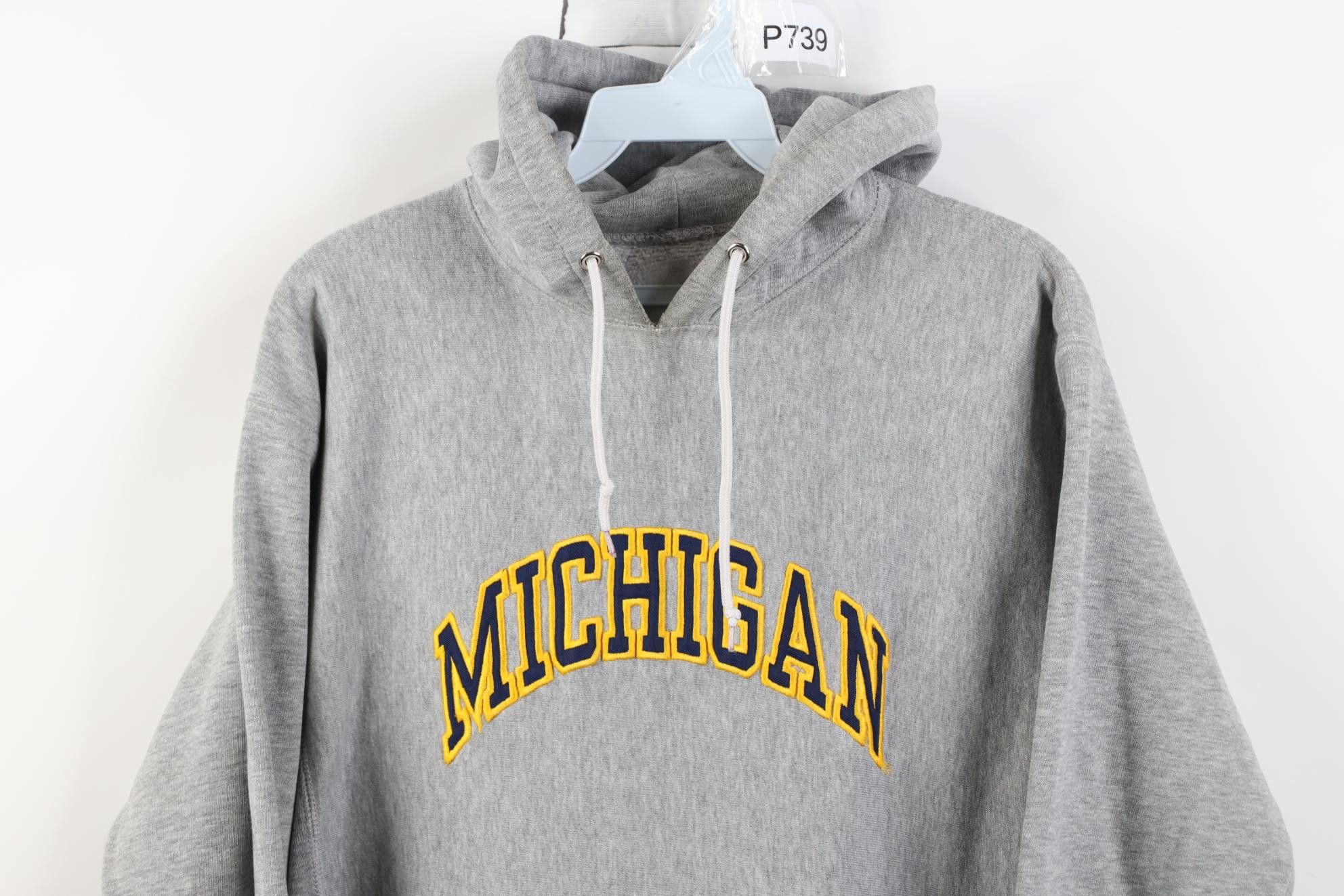Vintage Vintage 90s University of Michigan Hoodie Sweatshirt Size M / US 6-8 / IT 42-44 - 2 Thumbnail