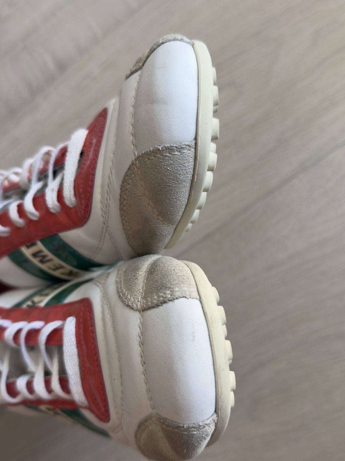 Dirk Bikkembergs Dirk Bikkembergs Womens White Leather Sneakers Shoes Y2k Size US 9 / IT 39 - 5 Thumbnail