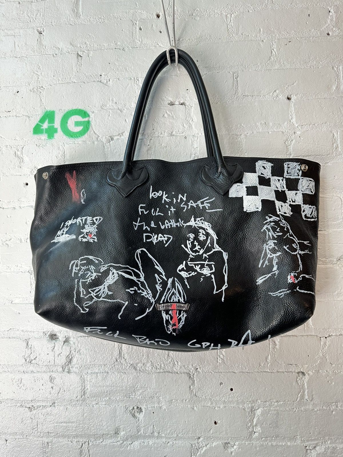 Chrome Hearts GRAFFITI CHROME HEARTS PERVERTED BAG CROSS PATCH Size ONE SIZE - 1 Thumbnail