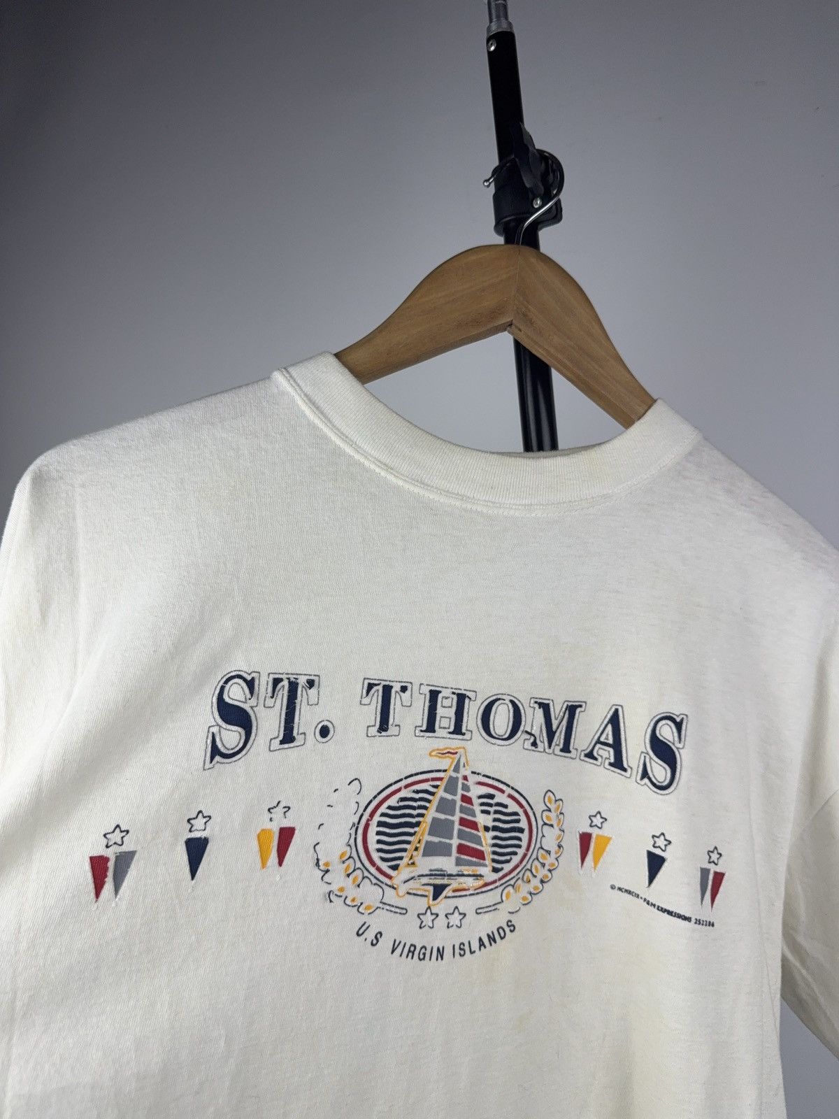 Vintage Vintage Retro 1999 St. Thomas Virgin Islands Sailing Tee Size US L / EU 52-54 / 3 - 10 Thumbnail