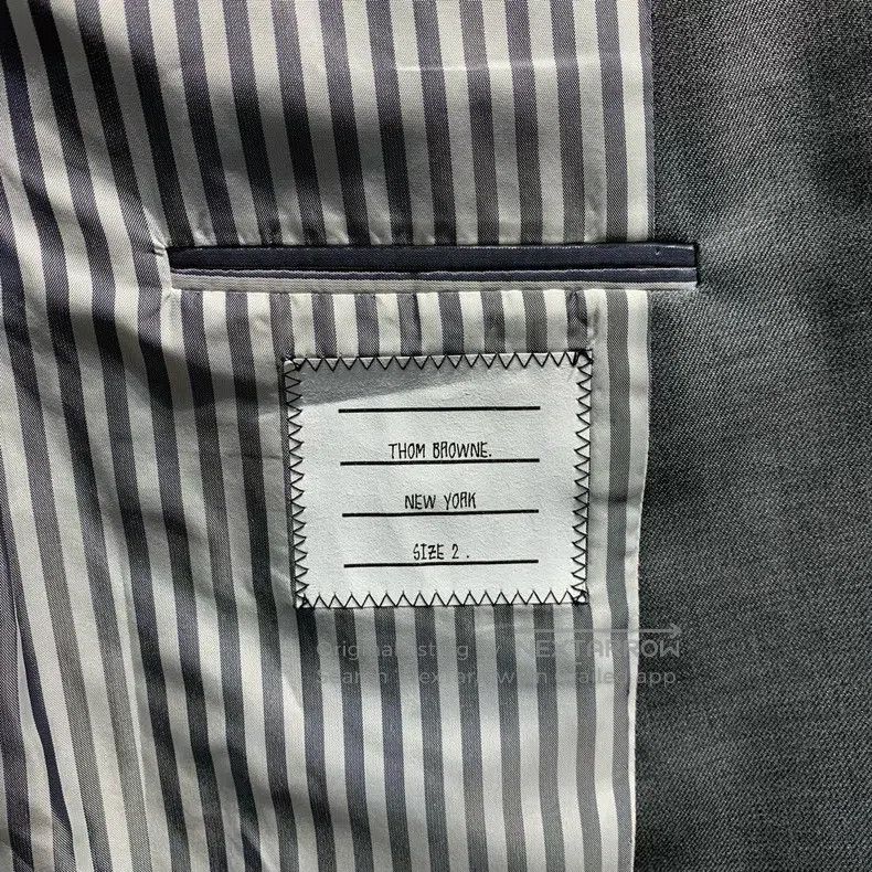 Thom Browne Thom Browne size 2 Solid Color Button Suit Set Size 42S - 3 Thumbnail