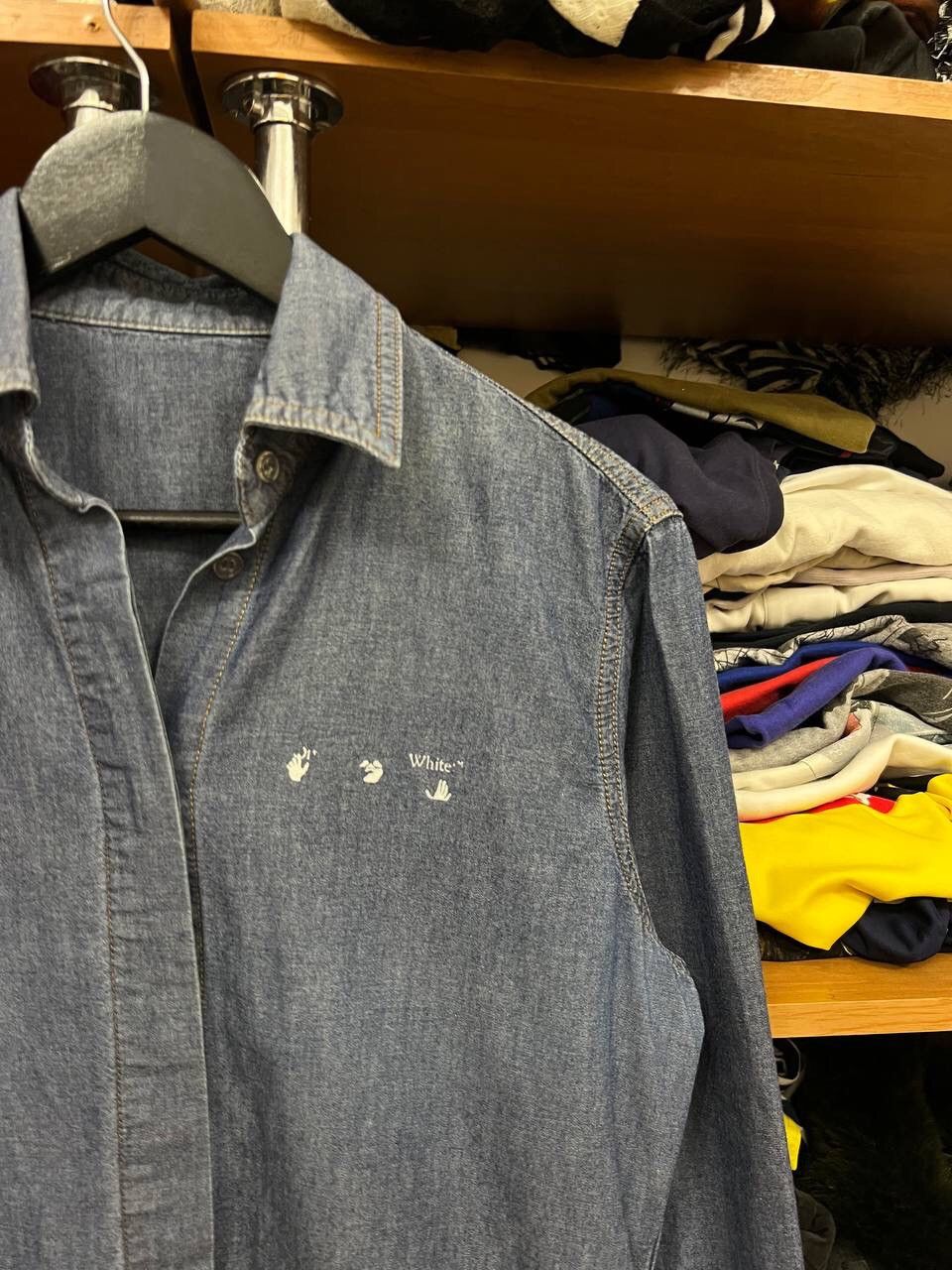 Off-White Off White Staff Garment Hype Logo Shirt Button Up Size US XS / EU 42 / 0 - 4 Thumbnail