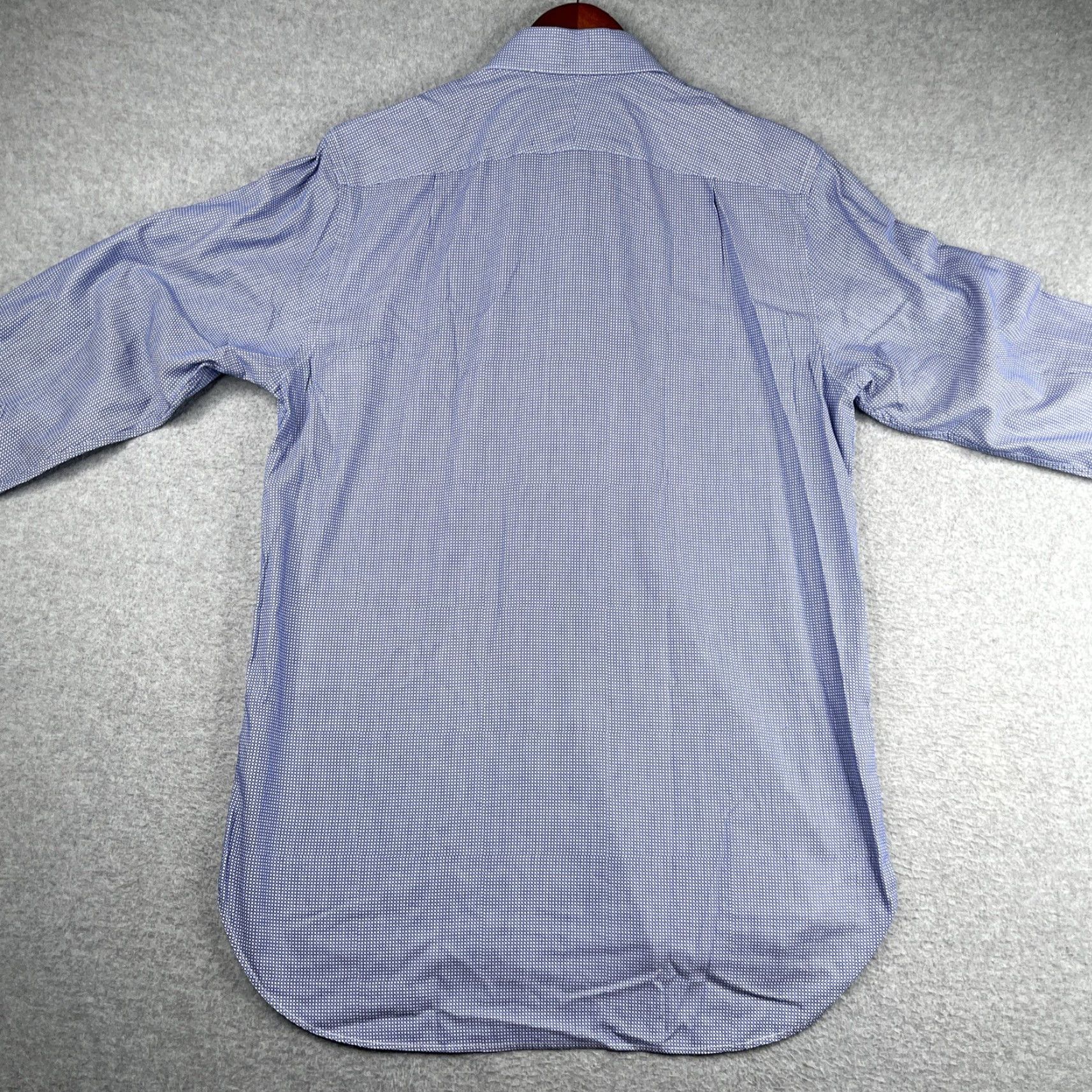 Vintage Thomas Pink About Town Button Up Long Sleeve Shirt Mens 16 Blue Geometric Casual Size US L / EU 52-54 / 3 - 7 Thumbnail