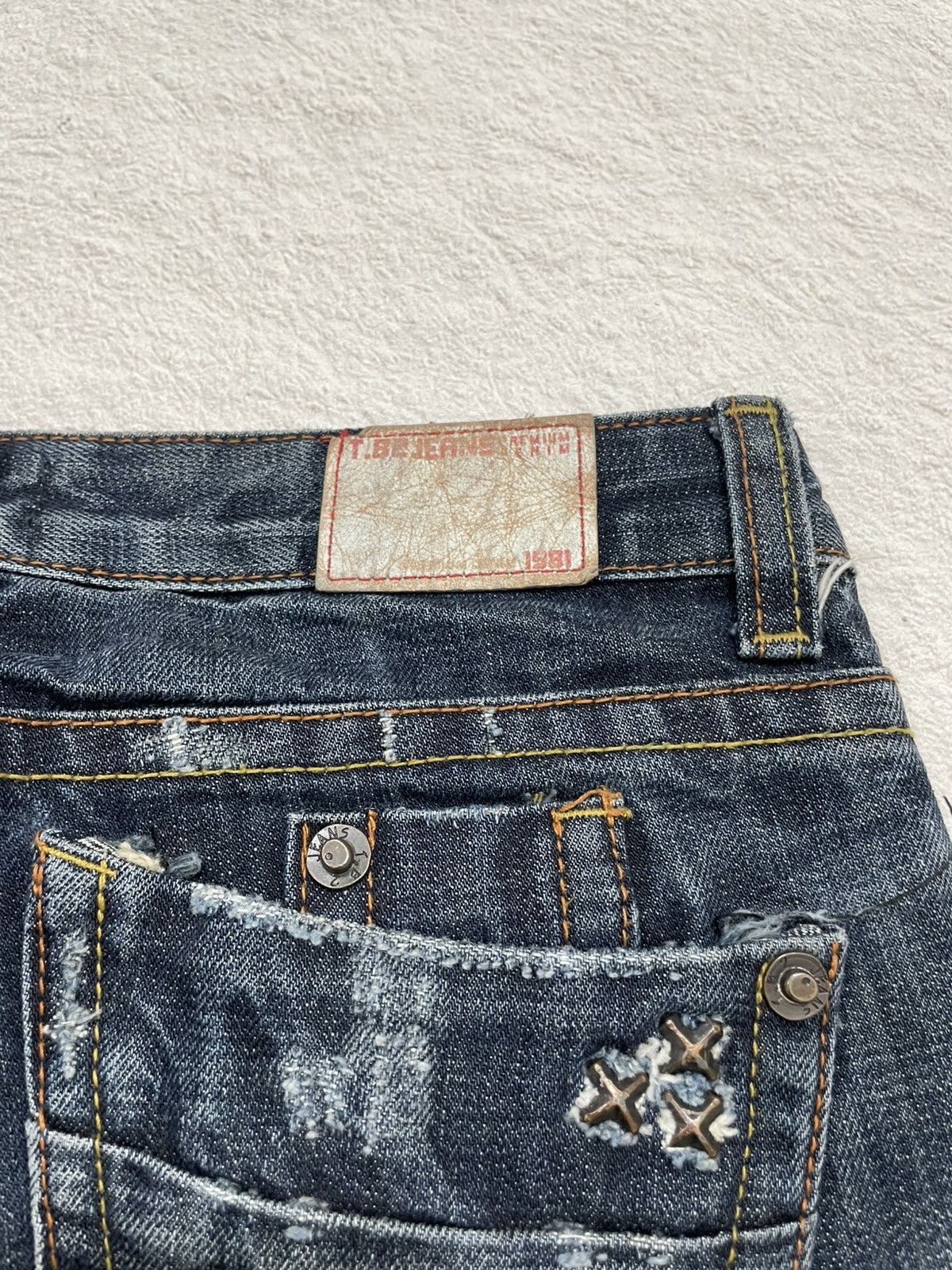 If Six Was Nine 2000s TB2 Rare Fading Denim Y2K Size 28" / US 6 / IT 42 - 12 Thumbnail