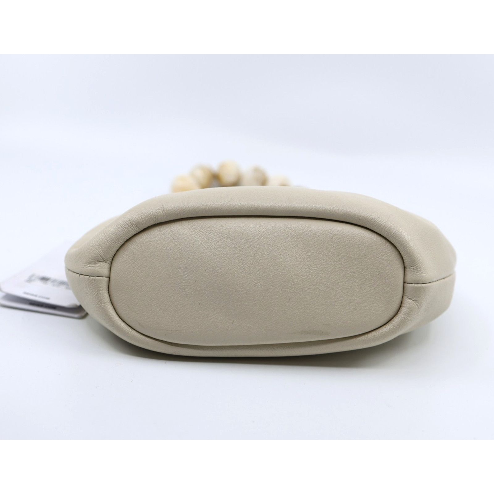 Reiss New REISS Erin Leather Bead-Handle Pouch Bag $250 Sold Out Size ONE SIZE - 4 Thumbnail