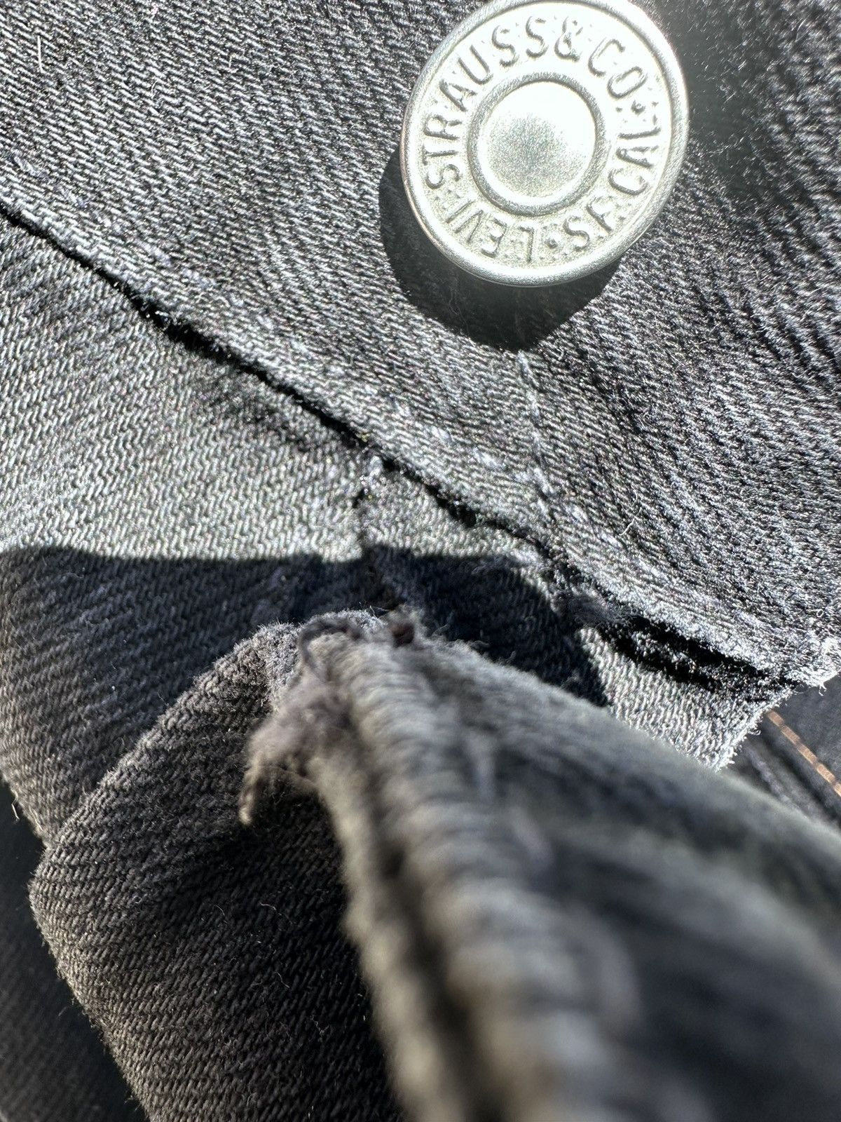 DENIM TEARS × Levi's Denim Tears custom Pearl and Swarovski crystal shorts sz40 Size US 40 / EU 56 - 12 Thumbnail