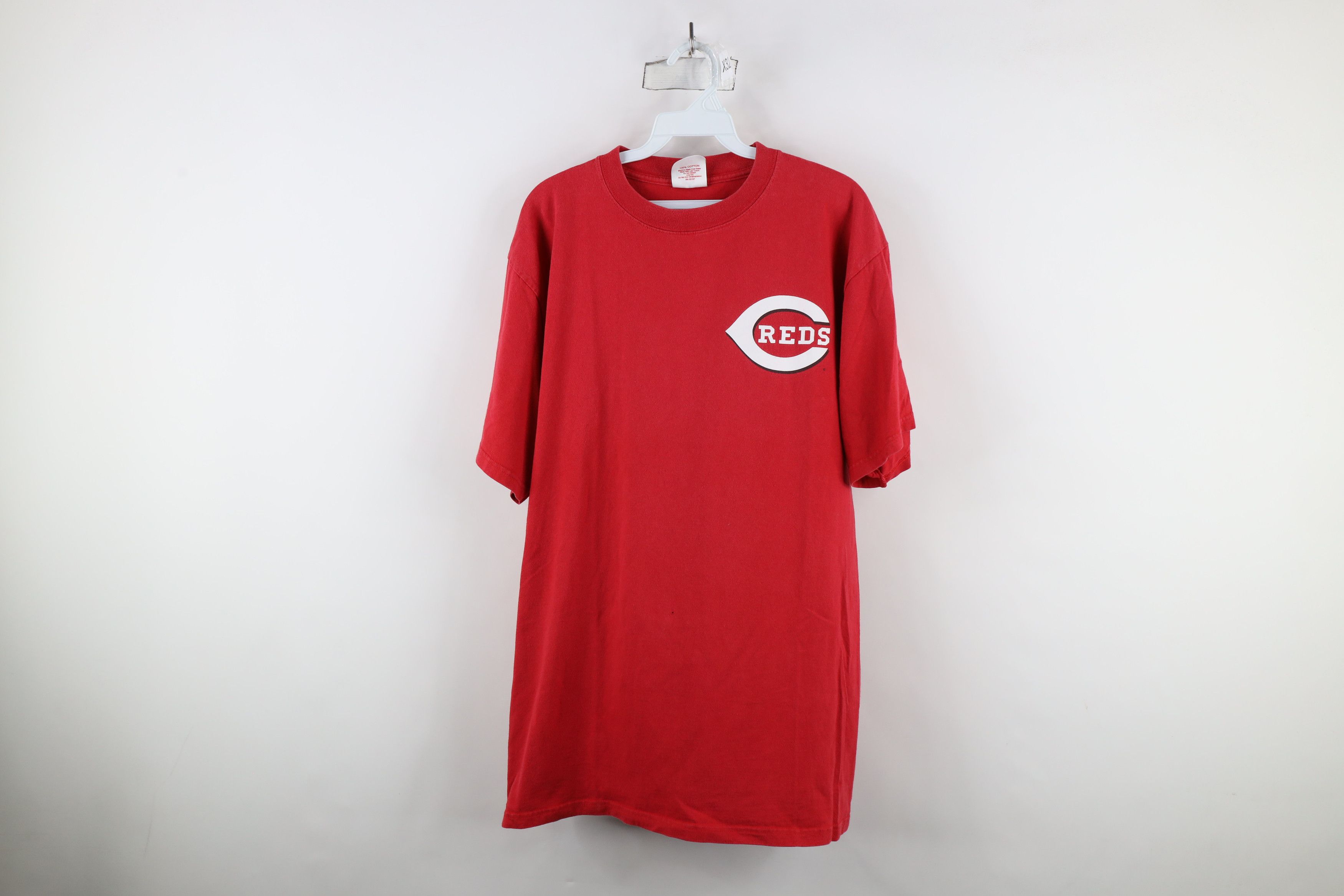 Majestic × Vintage Vintage 90s Majestic Reds Baseball T-Shirt Red Cotton Size US L / EU 52-54 / 3 - 1 Thumbnail