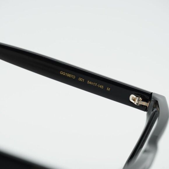 Gucci Gucci GG1987O 001 Eyeglasses Black 54mm Square Frame Size ONE SIZE - 7 Thumbnail