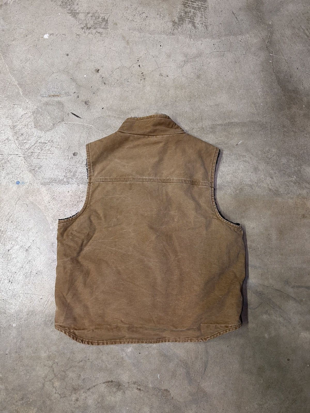 Carhartt Vintage Carhartt Tan Workwear Fleece-Lined Vest Size US L / EU 52-54 / 3 - 2 Thumbnail