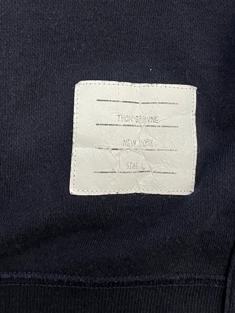Thom Browne Thom browne Dark blue four-striped round-neck sweatshirt 25 Size US S / EU 44-46 / 1 - 5 Thumbnail