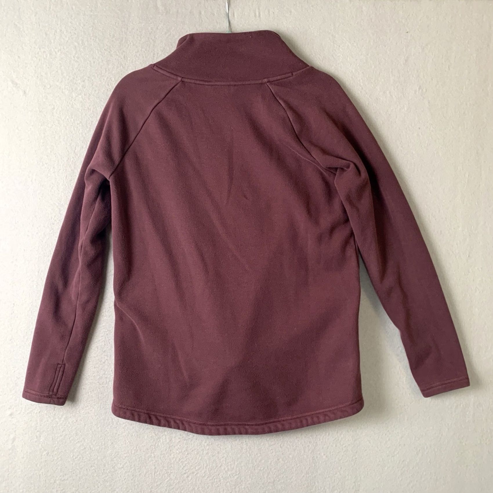Athleta Athleta Sweatshirt Womens M Maroon Cozy Karma Asym Pullover Tunic Y2K Gorpcore Size M / US 6-8 / IT 42-44 - 2 Thumbnail