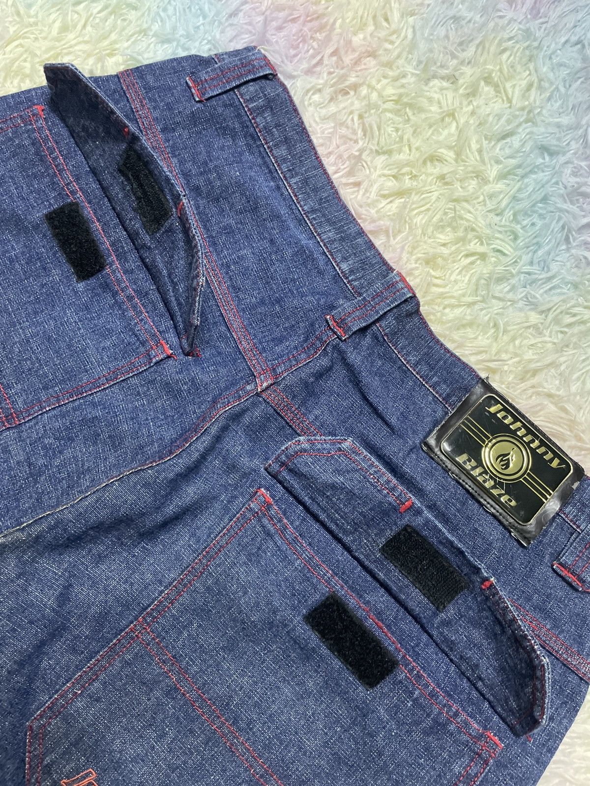 Vintage × Wu-Tang Clan 💥Hearing offer💥Vintage Y2k Jonny blaze denim jorts pants Size US 36 / EU 52 - 9 Thumbnail