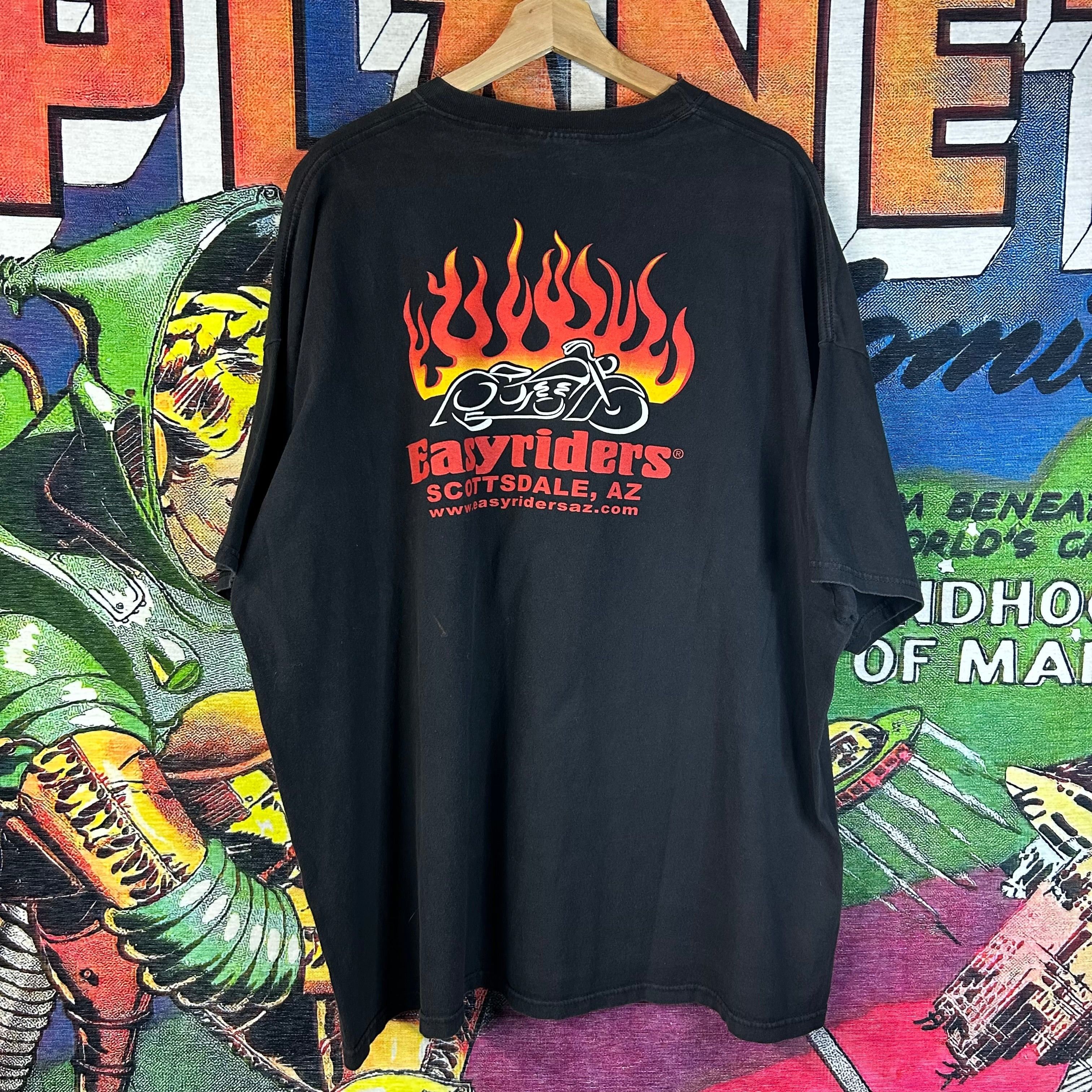 Vintage Vintage 90s Easy Riders Viking Tee Size 3XL Size US XXL / EU 58 / 5 - 2 Thumbnail