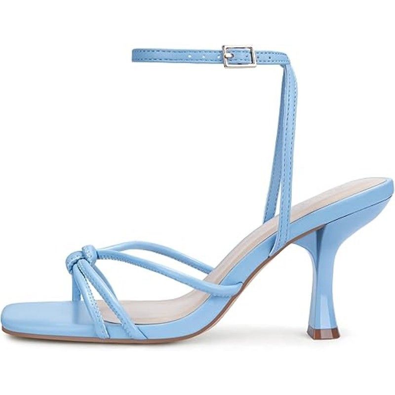 Other Baby Blue Open Toe Ankle Strap Heels Size 7.5 Size US 7.5 / IT 37.5 - 2 Thumbnail