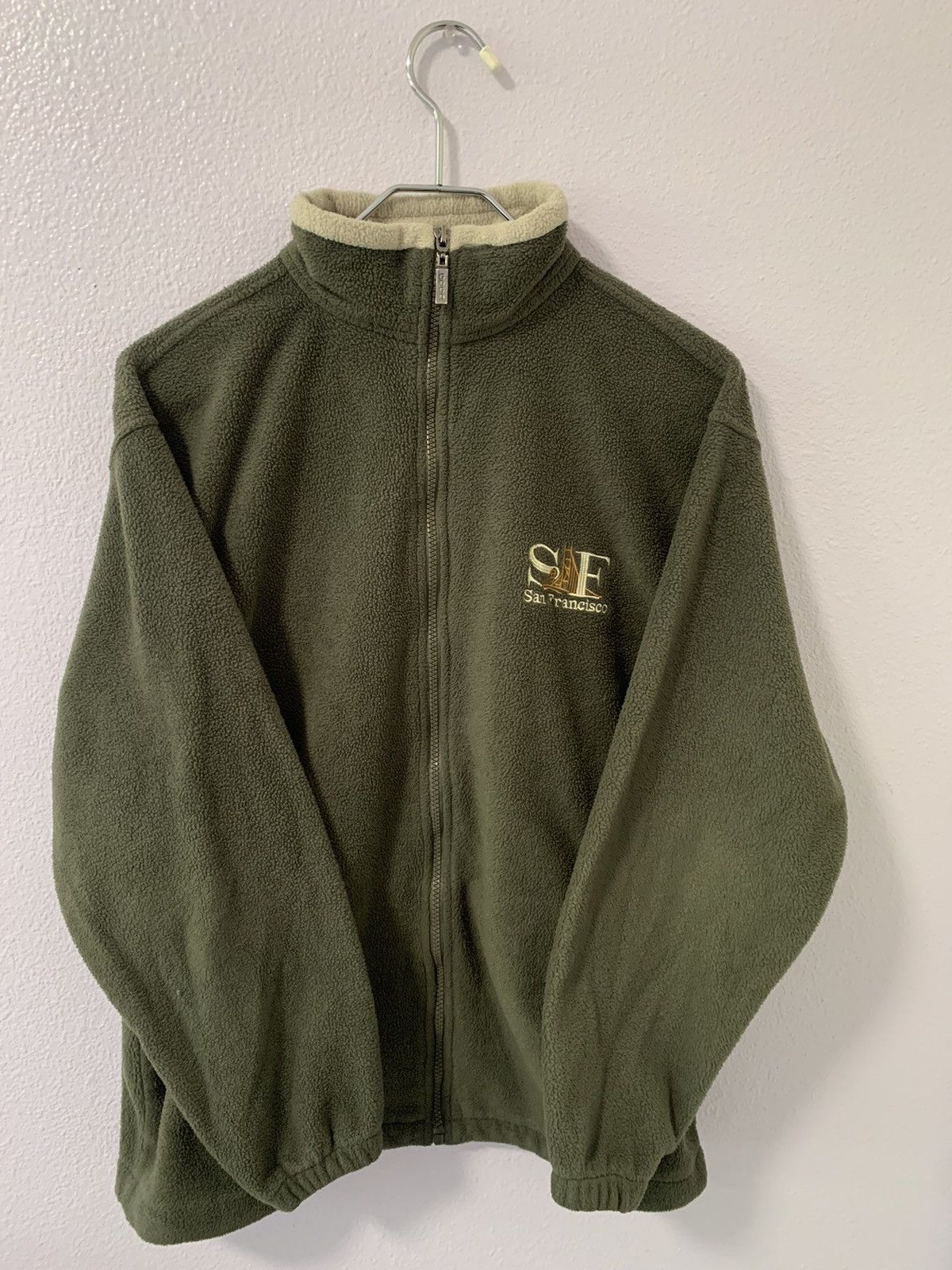 Vintage Vintage San Francisco olive green zip up Size US M / EU 48-50 / 2 - 2 Thumbnail