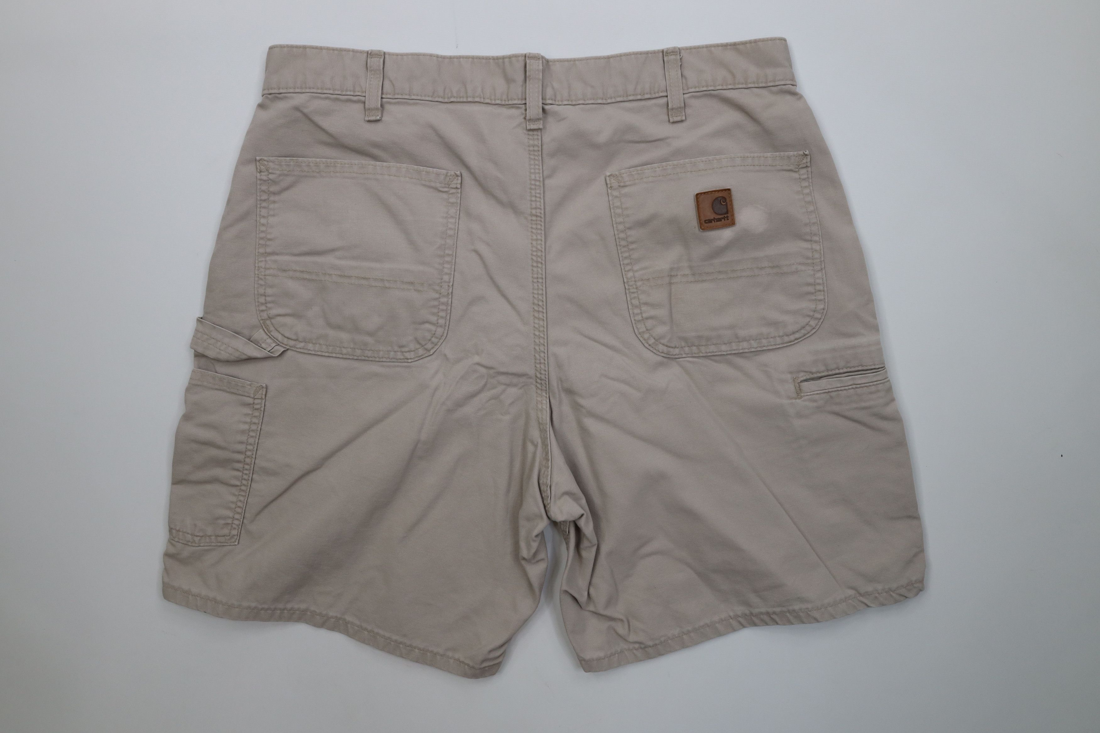 Carhartt Vintage Y2K Carhartt Above Knee Relaxed Fit Shorts Beige Size US 36 / EU 52 - 11 Thumbnail