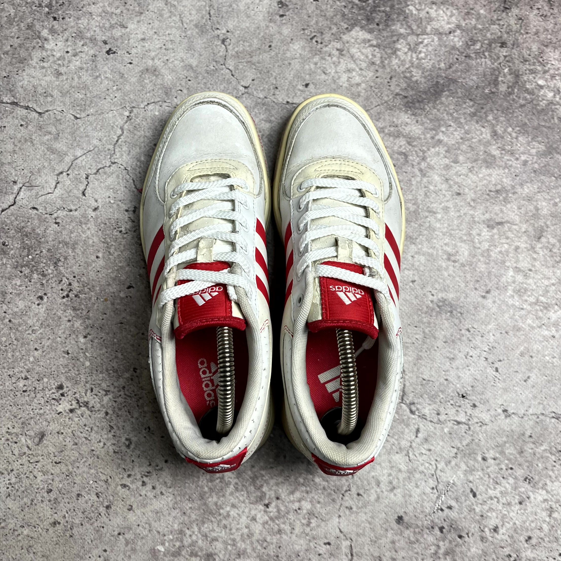 Adidas Y2K Adidas White Leather Low Top Sneakers Size US 7 EU 38 Size US 7 / IT 37 - 3 Thumbnail