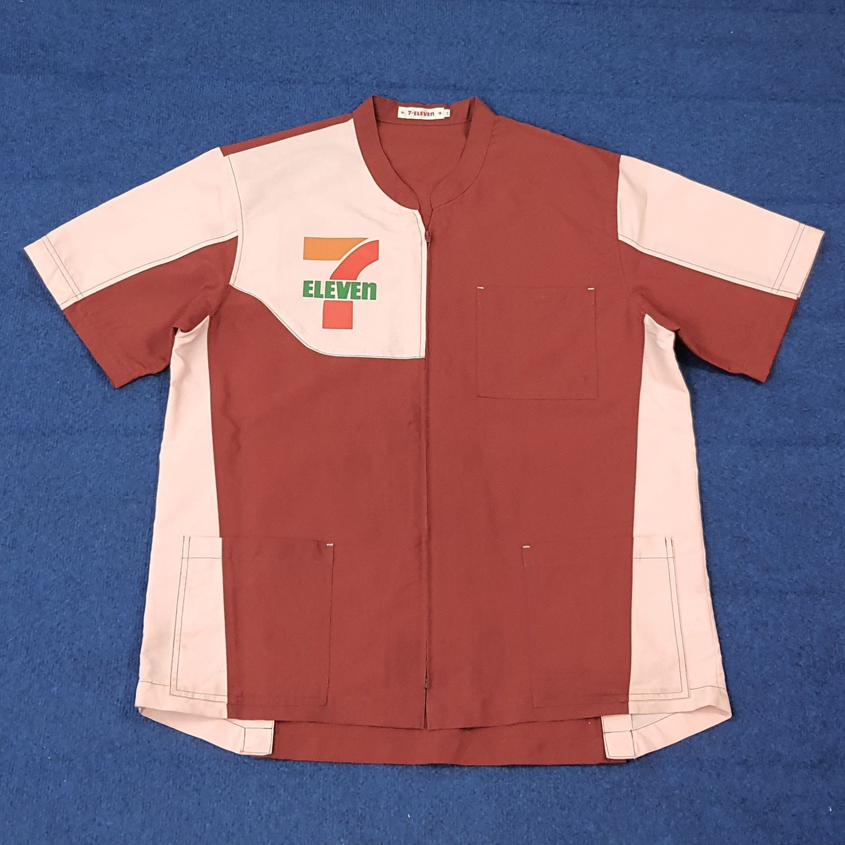 Japanese Brand Vintage 7 Eleven Japan Staff Uniform Jacket C276N76 Size US L / EU 52-54 / 3 - 1 Thumbnail