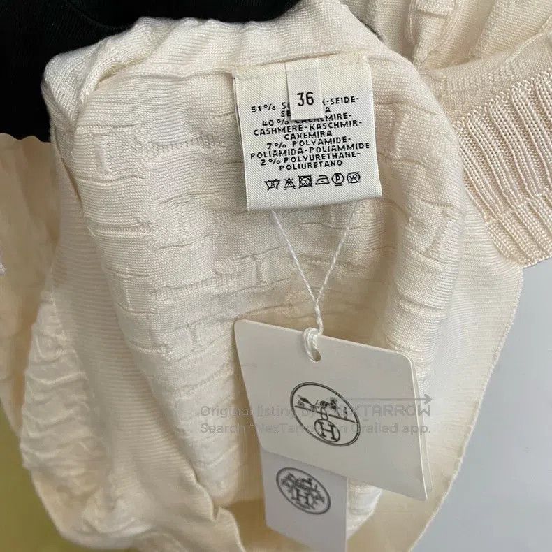 Hermes Hermes Cashmere and goat cashmere mixed knit vest with ful Size XS / US 0-2 / IT 36-38 - 5 Thumbnail