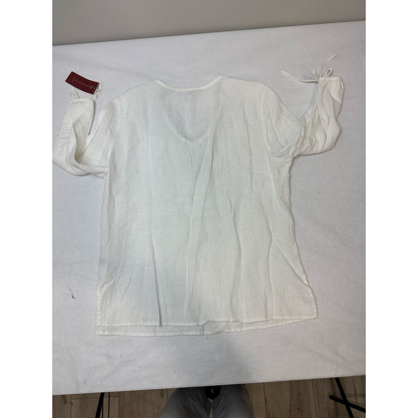 Other NWT JM Collection Petite 100% Linen Tunic Shirt - 14P Size XL / US 12-14 / IT 48-50 - 4 Thumbnail