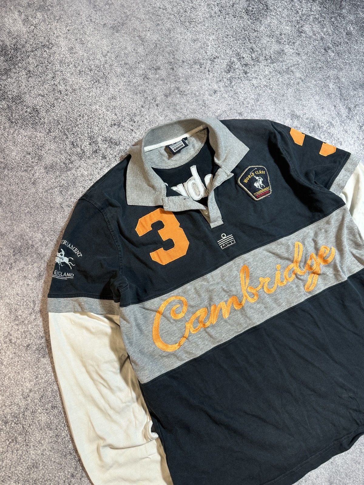 Vintage Vintage Admiral Cambridge 3 Long Rugby Polo Sportswear M Y2K Size US M / EU 48-50 / 2 - 3 Thumbnail