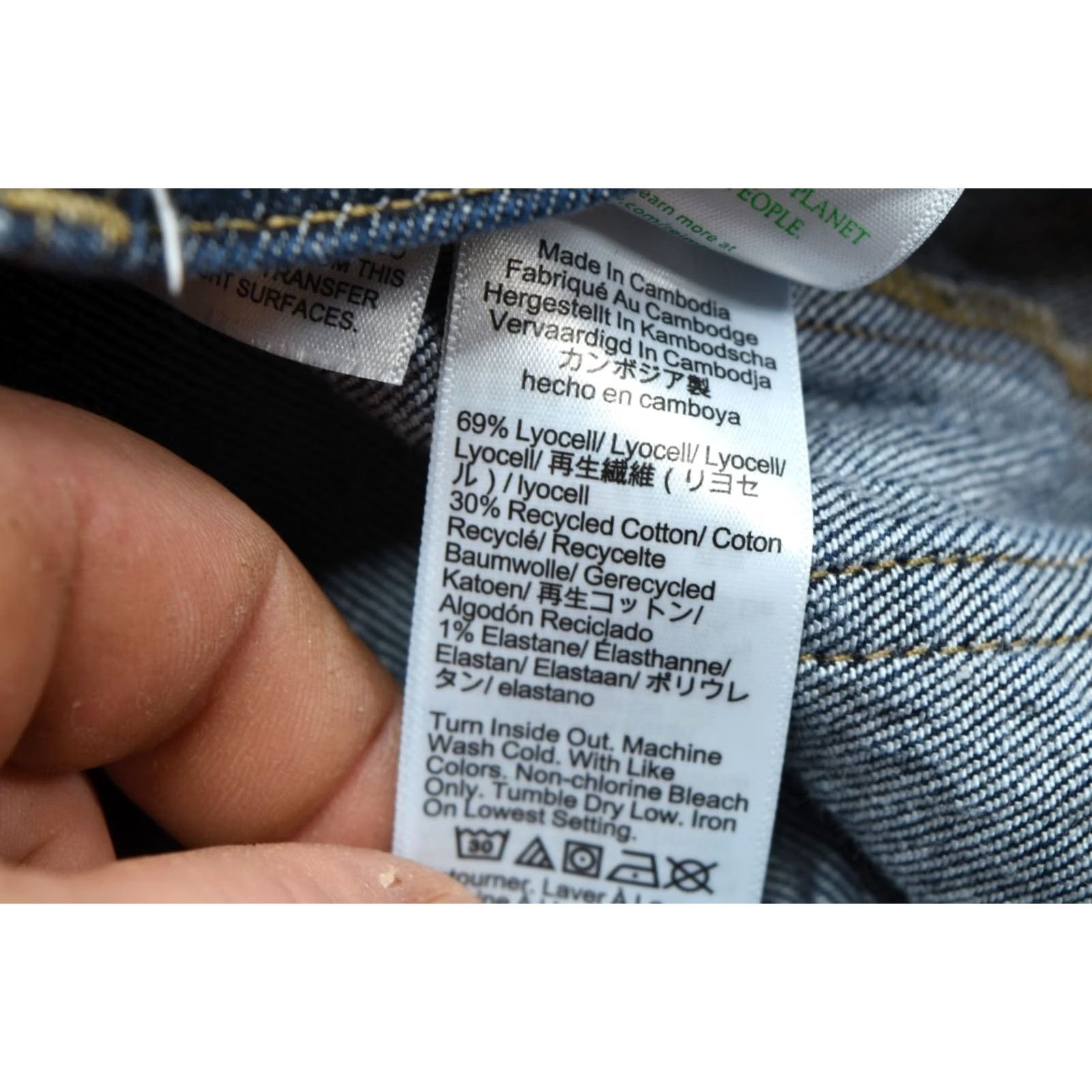J.Crew J.CREW High Rise Kickout Jeans Womens 28 Blue Sailor Pockets Slim Fit Stretch Jeans Size 28" / US 6 / IT 42 - 6 Thumbnail
