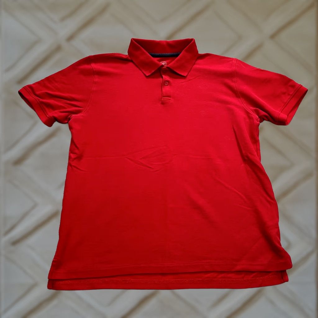 Vintage VINTAGE Wonder Nation Polo shirt Mens M Red Collared Short Sleeve Knit Cotton Polyester Rugby Golf Preppy 90s Mens Size US M / EU 48-50 / 2 - 1 Thumbnail