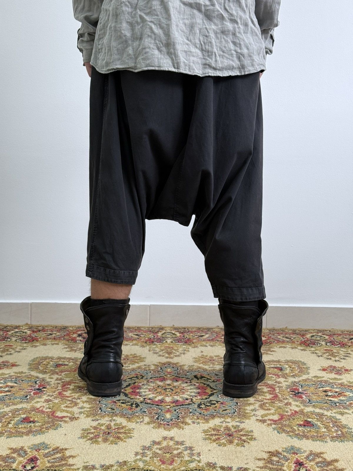 Rundholz Avant Garde Rundholz Rick Owens Style Drop Crotch Pants Size US 34 / EU 50 - 3 Thumbnail