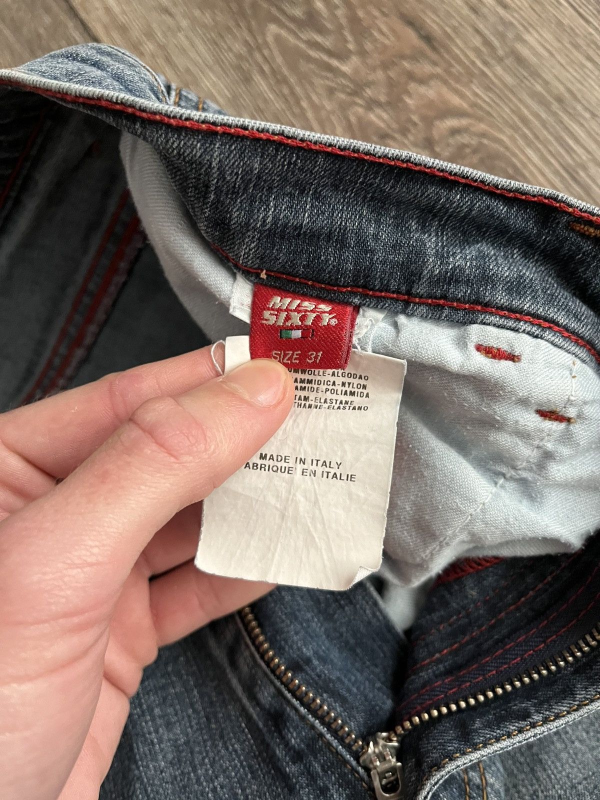 Hysteric Glamour × Miss Sixty Vintage Miss Sixty Style Tommy Denim Flared Y2K Jeans Size 31" - 7 Thumbnail