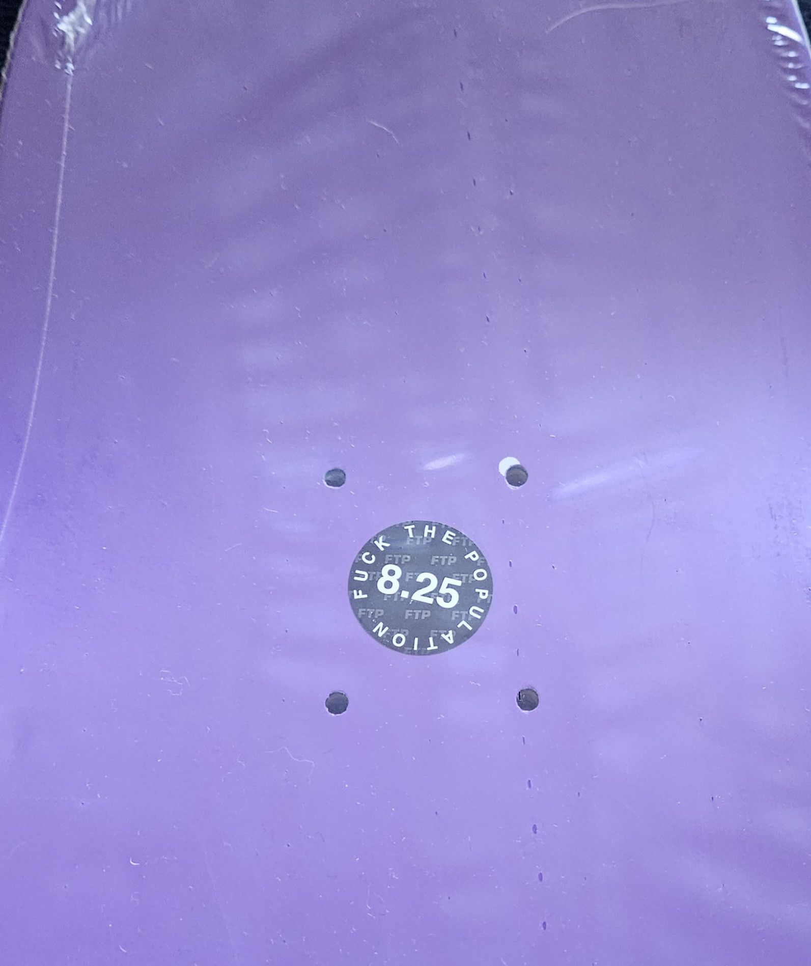 Fuck The Population FTP Logo deck purple 8.25 Size ONE SIZE - 2 Thumbnail