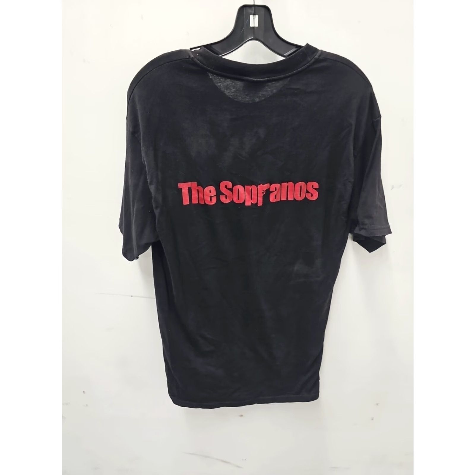 Vintage VINTAGE The Sopranos Men Black T Shirt TV Show Promo Tony T-Shirt Large Mens Regular Fit Short Sleeve Crew Neck Cotton Black 2000s Decade 2000-2009 Size US L / EU 52-54 / 3 - 5 Thumbnail