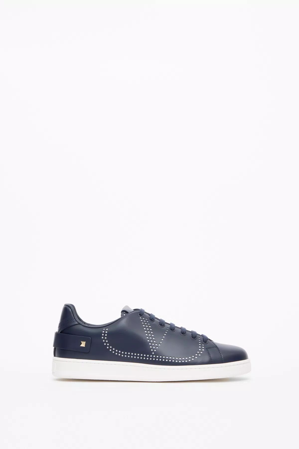 Valentino oc11z0725 Backnet Calfskin Trainer in Navy Blue Size US 9 / EU 42 - 1 Thumbnail