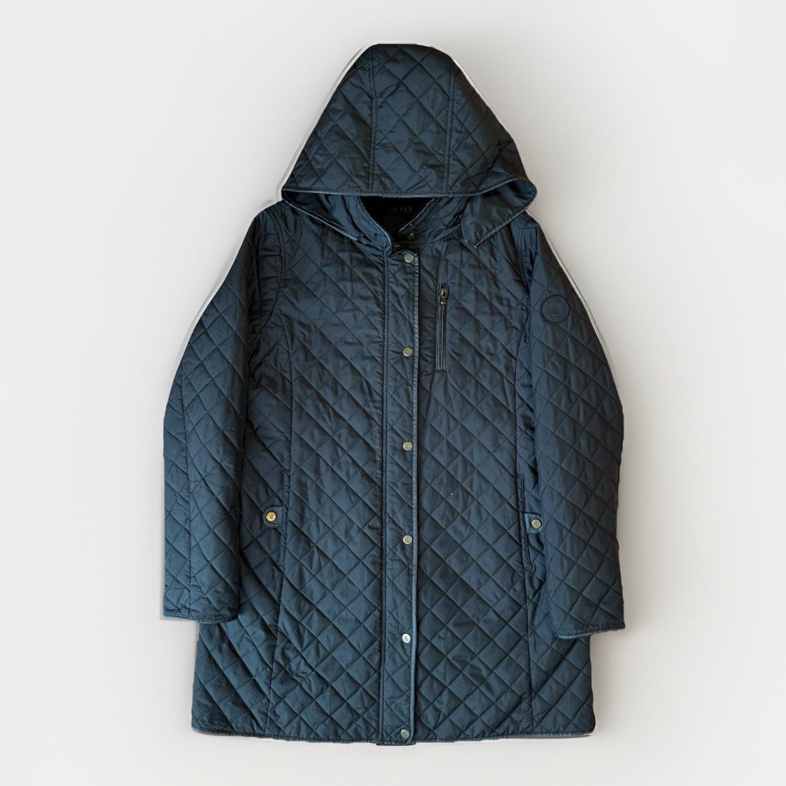 Lauren Ralph Lauren Lauren Ralph Lauren Quilted Coat Women's L Black Full Zip Size L / US 10 / IT 46 - 1 Thumbnail