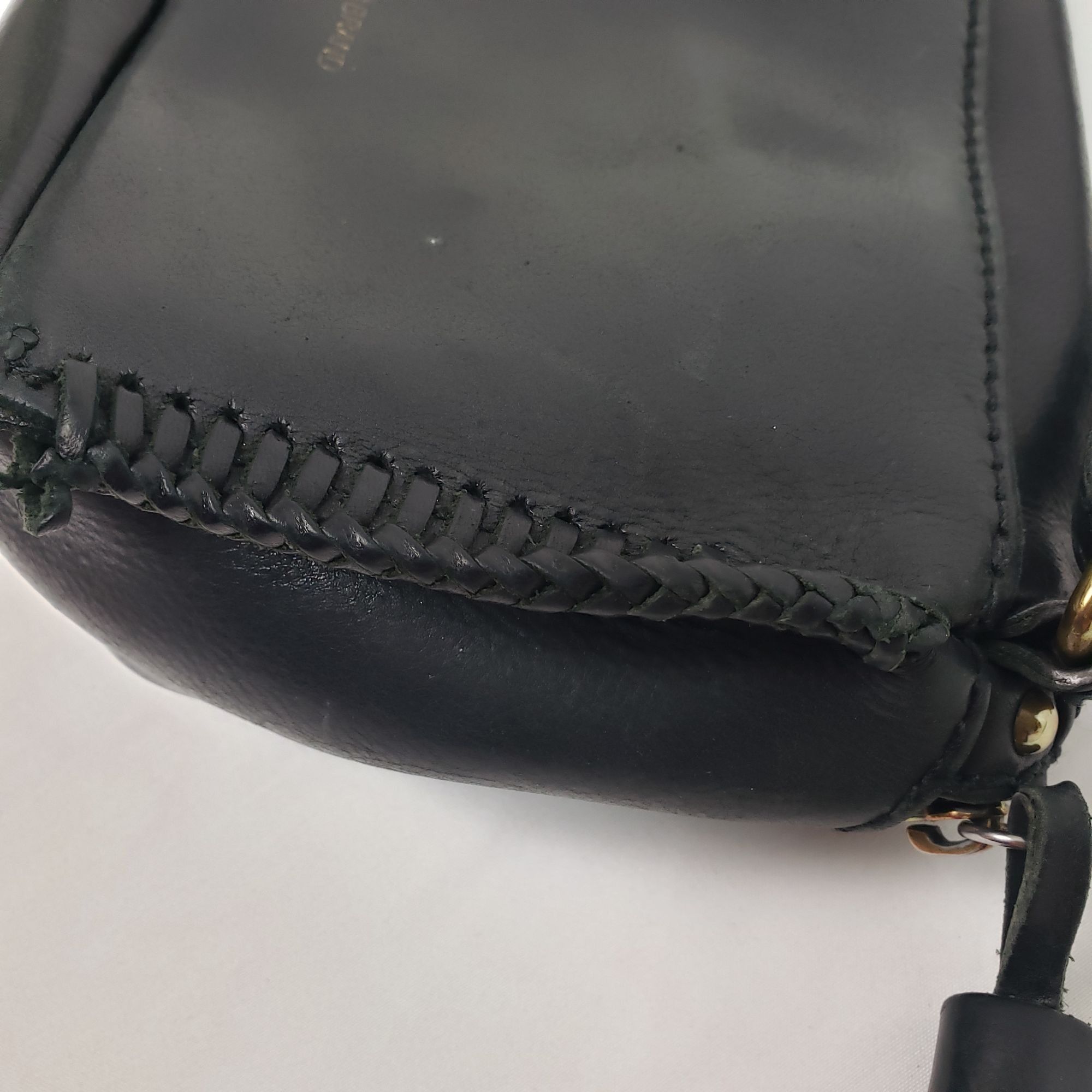 American Eagle Outfitters American Eagle Blk Italian Leather Mini Small Crossbody Bag Size ONE SIZE - 7 Thumbnail