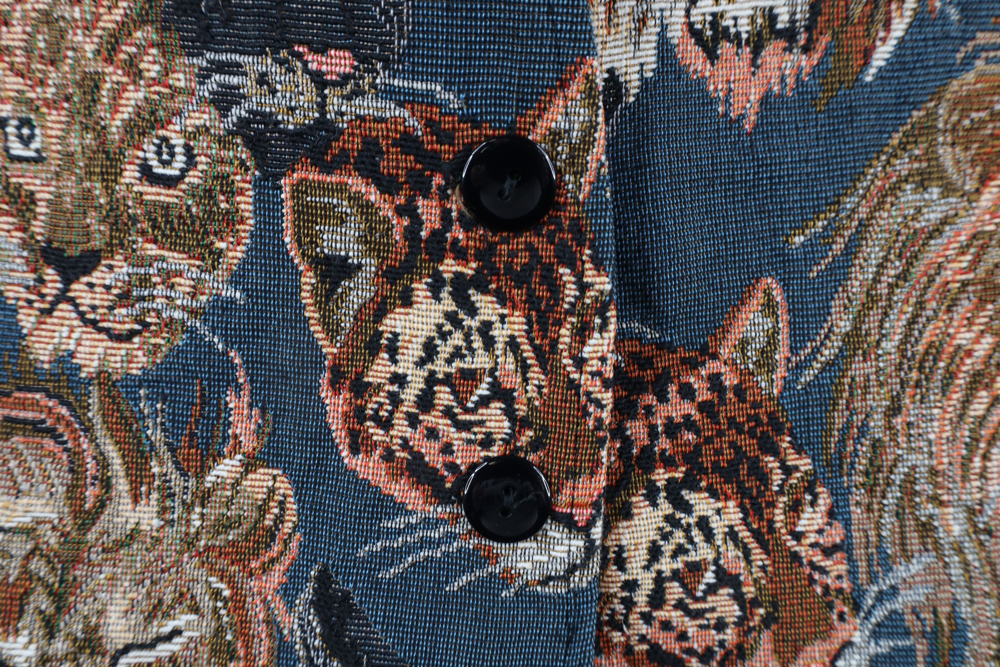 Vintage Vintage 90s Streetwear Needlepoint Big Cat Tie Back Vest USA Size M / US 6-8 / IT 42-44 - 4 Thumbnail