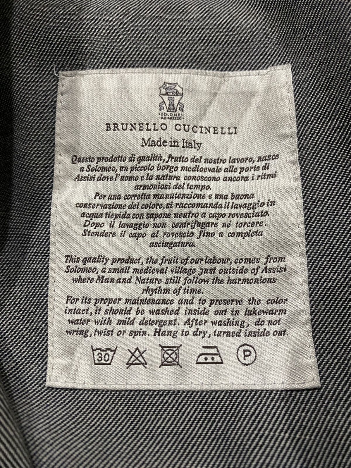 Brunello Cucinelli Brunello Cucinelli Dark Wash Smoky Black Distressed Jeans Size US 34 / EU 50 - 14 Thumbnail