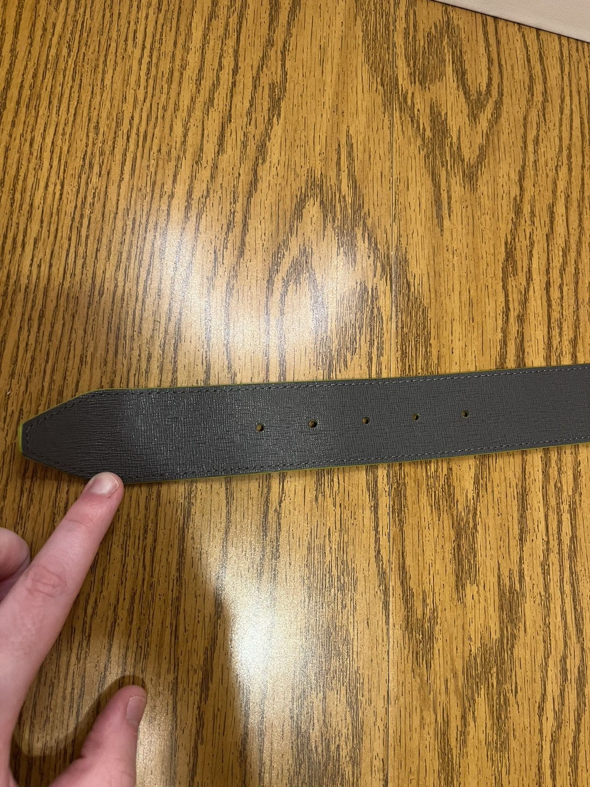 Fendi Fendi FF Logo Leather Belt Size 44 - 7 Thumbnail